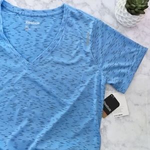 Reebok V-Neck Speedwick Tee Shirt